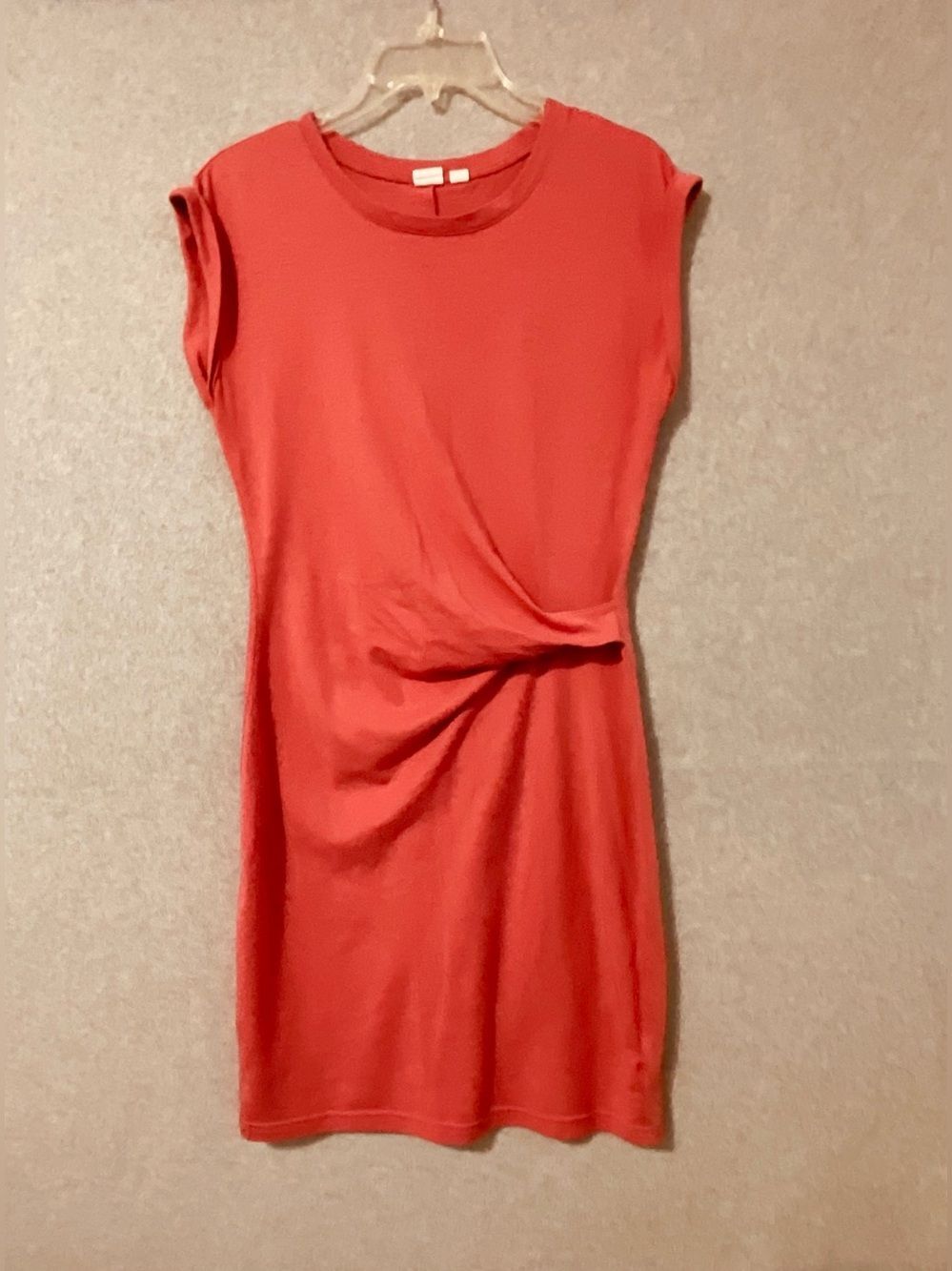 Gap Classic Twist-Front coral Women's Sheath Dress Sz XS